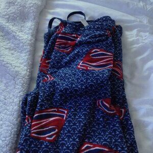 Superman fleece men pajama pants new
